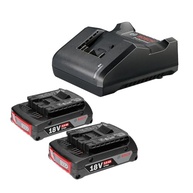 Bosch Kit 2 Baterias GBA 18V 2Ah + Carregador GAL18V-20 Bivolt: Potencialize Seu Trabalho! - imagem 2