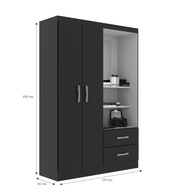 Guarda-Roupa Solteiro 2 Portas e 2 Gavetas Capelinha Evidencia – Organize seu Espaço com Estilo - imagem 3