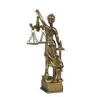 Dama da Justiça Themis - Estátua Decorativa em Resina 14,5 cm | Simbolismo e Elegância para Seu Ambiente - imagem 3