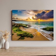 Quadros Decorativos Paisagem Praia 130x90cm - Transforme seu Ambiente com Estilo e Sofisticação - imagem 5