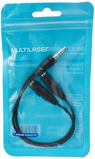 Adaptador P2 para P3 Multilaser WI409 Preto: Conecte Seu Áudio em Qualquer Lugar! - imagem 5