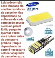 Ilumine Seu Caminho: Par de Lâmpadas Pingo T10 26 LEDs Canbus Super Branca - imagem 2
