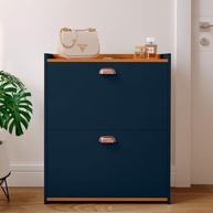 Sapateira 2 Gavetas Basculantes Azul - Organize seu Espaço com Estilo e Praticidade - imagem 2