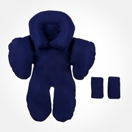 Redutor de Bebê Conforto Anatômico 100% Algodão Azul Marinho - Conforto e Segurança para seu Bebê - imagem 3