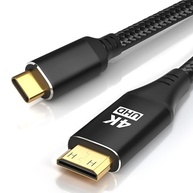 Cabo USB-C para Mini HDMI 4K 1.2m: Conecte seu Laptop, Steam Deck e iPad Pro a Monitores Portáteis com Alta Velocidade - imagem 2