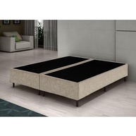 Cama Box Casal Bipartido Bege Suede 40x138x188 - Conforto e Estilo para Seu Quarto - imagem 3