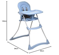 Burigotto Cadeira de Refeição Bon Appetit Azul Bebê - Segurança e Conforto para seu Pequeno - imagem 3
