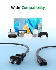 Cabo de Alimentação Universal 2 Pinos: Conecte seu PlayStation, TV e Mais! - imagem 4