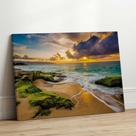 Quadros Decorativos Paisagem Praia 130x90cm - Transforme seu Ambiente com Estilo e Sofisticação - imagem 4