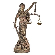 Estátua Decorativa da Deusa Themis 63cm Dourada - Simbolismo e Elegância para seu Ambiente - imagem 3