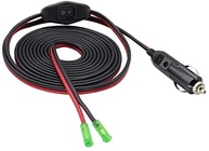 Cabo Adaptador Isqueiro 12V AAOTOKK 3m com LED e Interruptor - Potência e Controle para Seu Veículo - imagem 2