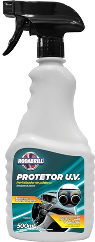 Revitalizador Plástico Rodabrill 500ml: Proteção UV e Brilho Intenso para seu Veículo - imagem 1