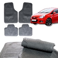 Tapete Universal Emborrachado PVC 4 Peças Preto: Proteção e Estilo para Seu Carro - imagem 2