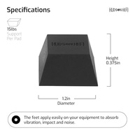Pés de Isolamento IsoBlock Hudson Hi-Fi: Silenciosos e Precisos para Seu Equipamento de Áudio - imagem 4