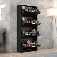 Sapateira Safira 4 Portas Onix - Organize Seu Espaço com Estilo e Funcionalidade - imagem 1