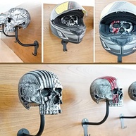 Suporte de Capacete Caveira Premium: Organize e Exiba seu Equipamento com Estilo! - imagem 4