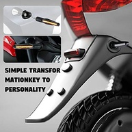 Espaçadores de Alumínio CNC para Piscas de Moto - Personalize seu Estilo (Preto) - imagem 3