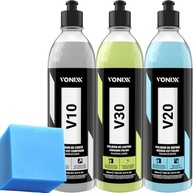 Kit Polimento Vonixx V10 Corte, V20 Refino e V30 Lustro: Brilho Profissional para Seu Veículo - imagem 2