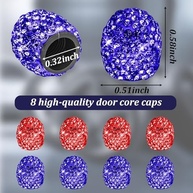 Kit 8 Tampas Válvula Pneu Cristal Strass - Elegância e Proteção para Seu Veículo - imagem 4