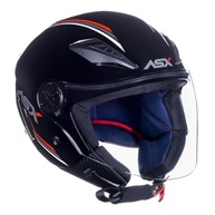 Capacete Aberto ASX City Air Moto Preto Brilhante - Segurança e Estilo para Seu Dia a Dia (Tamanho 54/XS) - imagem 5