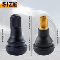 5 Hastes de Válvula de Pneu TR412 Preta - Segurança e Durabilidade para Seu Veículo - imagem 3