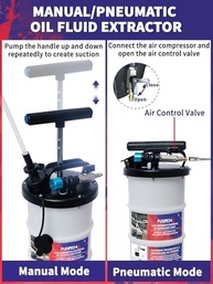 Extrator de Óleo Pneumático e Manual 6.5L: Troca Rápida e Eficiente para Seu Veículo - imagem 5