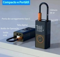 Bomba de Ar Elétrica Portátil: Potência e Praticidade para Seus Pneus! - imagem 3