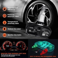 Kit 4 Sensores TPMS 315MHz para Toyota e Lexus - Monitore Seus Pneus com Segurança - imagem 4