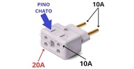Kit 2 Adaptadores Tomada Bob Esponja Universal 10A/20A Bivolt - Essencial para seus Eletrônicos! - imagem 4