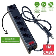 Protetor Eletrônico GREEN 5 Tomadas 10A Bivolt c/ Disjuntor | Proteção Total para Seus Equipamentos - imagem 4