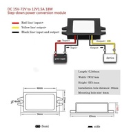 Conversor DC Step Down 15V-72V para 12V 60W: Potência Estável para Seus Projetos Solares e Veículos - imagem 4