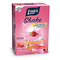 Shake Whey Morango Linea 330g: Emagreça com Sabor! - imagem 1