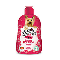 Shampoo Collie Morango Vegan 400ml: Limpeza e Nutrição para o seu Pet - imagem 1