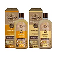 Shampoo e Condicionador Clareador Tio Nacho 415ml – Clareie e Nutra seu Cabelo Naturalmente! - imagem 1