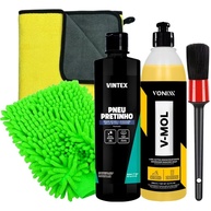 Kit Completo Limpeza Automotiva Vonixx: Shampoo Desincrustante, Pneu Pretinho e Acessórios Profissionais - imagem 1