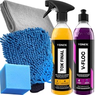 Kit Completo Vonixx: V-Floc Shampoo Neutro + Cera Tok Final para Brilho e Proteção Automotiva - imagem 1