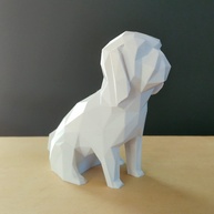 Shih-tzu decorativo Miniatura - 10 Cm Altura -Toque 3D Cor: Branco - imagem 1