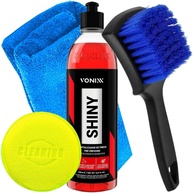 Kit Essencial Vonixx Shiny 500ml + Escova Karbox: Pneus Impecáveis e Brilho Duradouro! - imagem 1