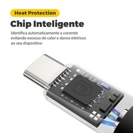 Gshield Kit Carregador Veicular Turbo One 18W Qualcomm 3.0 + Cabo Dual Shock USB-C Reforçado - imagem 5