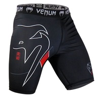 Short Compressão Masculino Venum Black Belt Dark Preto: Potência e Estilo nos Treinos - imagem 1