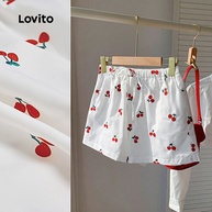 Shorts Feminino Lovito: Frutas e Laços para o Verão! - imagem 1