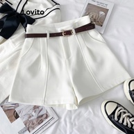 Shorts Feminino Plissado Lovito: Conforto e Estilo! - imagem 1