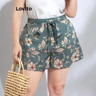 Shorts Floral Plus Size Lovito: Conforto e Estilo! - imagem 1