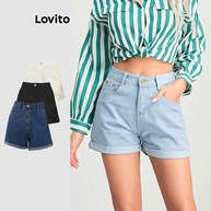 Shorts Jeans Feminino Lovito: Conforto e Estilo! - imagem 1