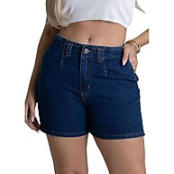 Shorts Jeans Sawary 280015: Estilo e Conforto em Cintura Alta - imagem 1