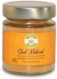Shot Matinal Energizante - Cúrcuma,Gengibre, Canela do Ceilão e Pimenta Caiena 50 g - imagem 4