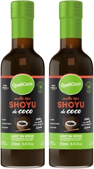 Kit Com 02 - Shoyu de Coco QualiCoco 250mL + 1 Vitamim C+ - imagem 1
