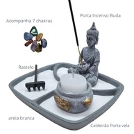 Jardim Zen Japonês com Buda Meditando e 7 Chakras - Decoração Feng Shui para Paz Interior - imagem 5