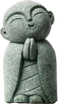 Estátua de Buda de Pedra para Decoração Feng Shui | Monge Jizo para Riqueza, Paz e Boa Sorte - imagem 1