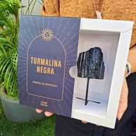 Patuá de Turmalina Negra com Cristais - Proteção e Equilíbrio Energético | Coleção Feng Shui - imagem 2